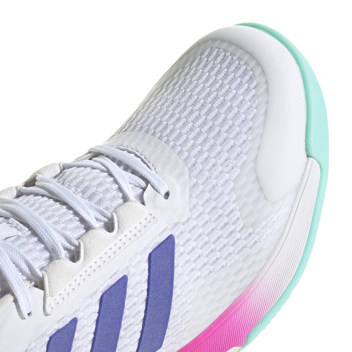 adidas Women's Novaflight 2 W Volleyball Shoe - White/Blue/Aqua
