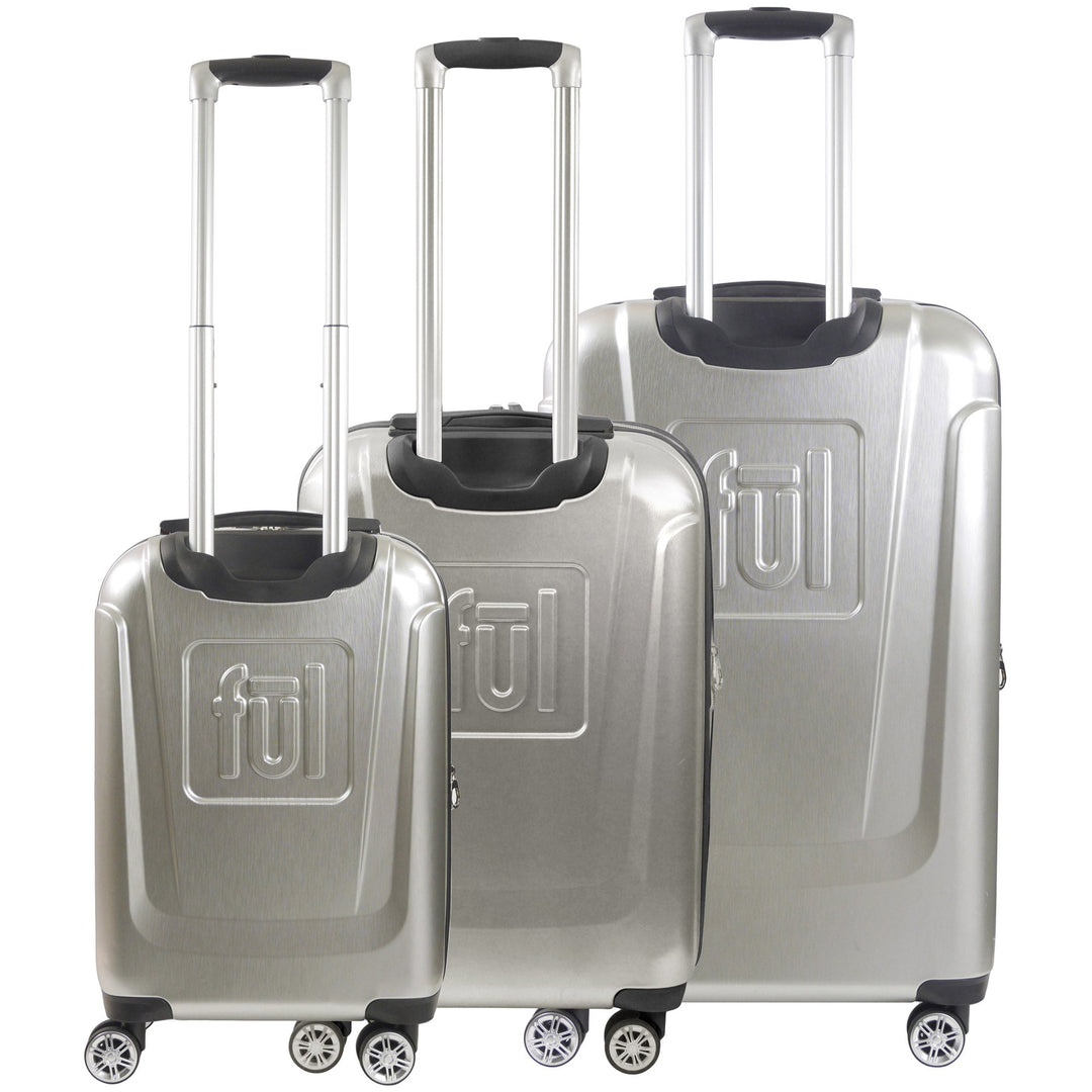 Disney Mickey Mouse Rolling Suitcases 3 Piece Set Silver