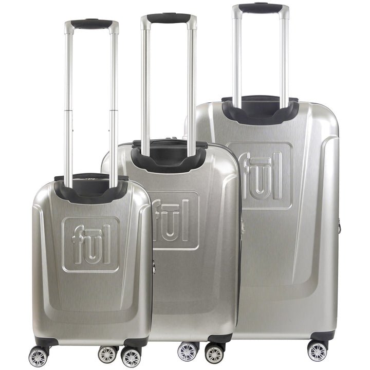 Disney Mickey Mouse Rolling Suitcases 3 Piece Set Silver