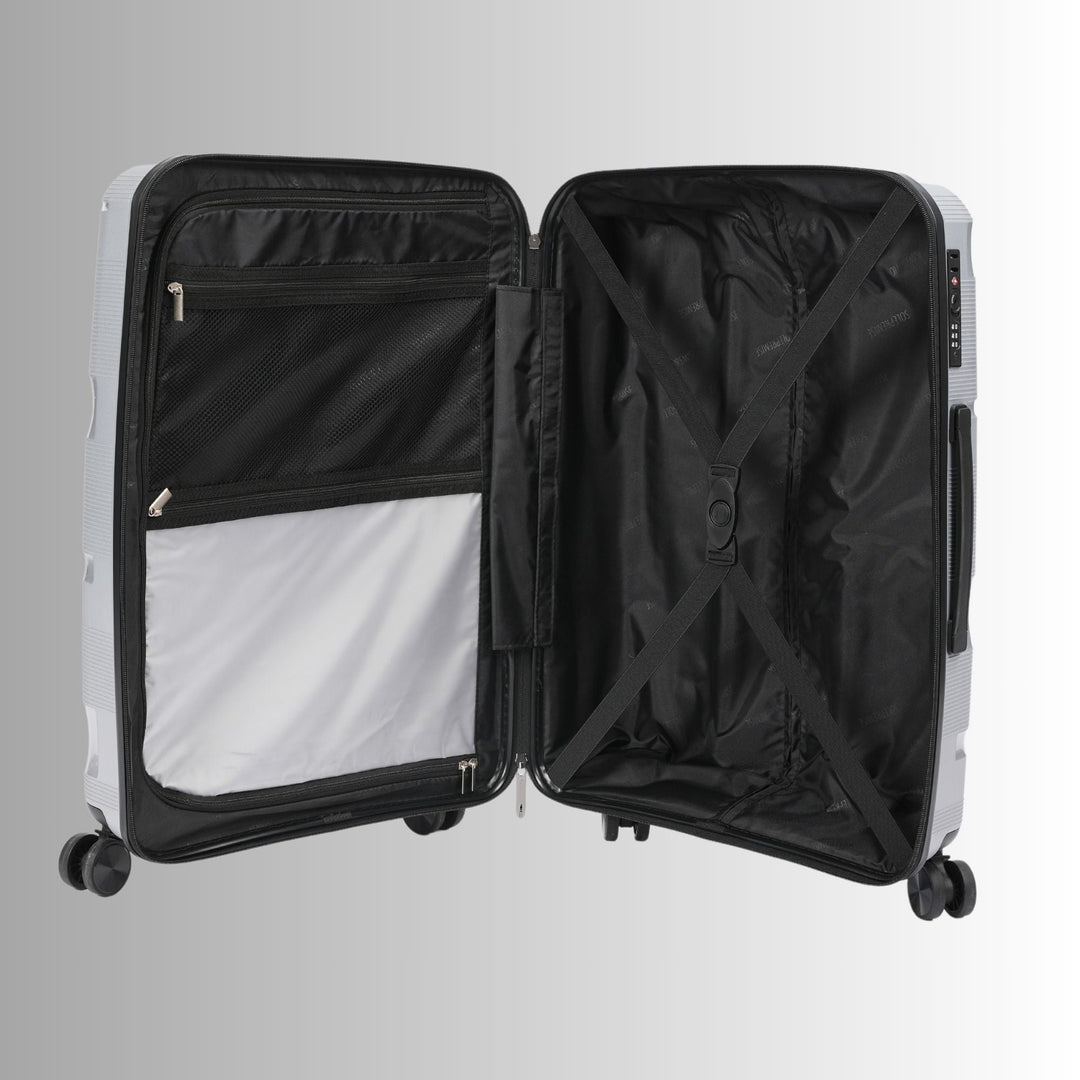 28-inch Silver Hardcase Roller Luggage
