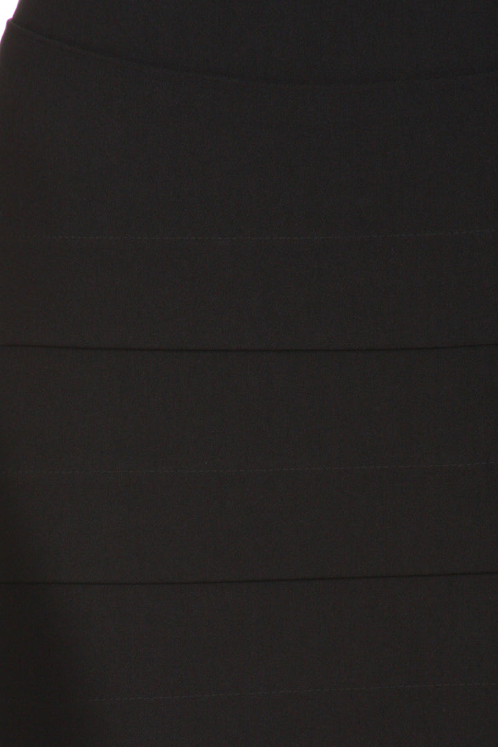 Sakkas Knee Length Tiered Sleek Stretch Skirt
