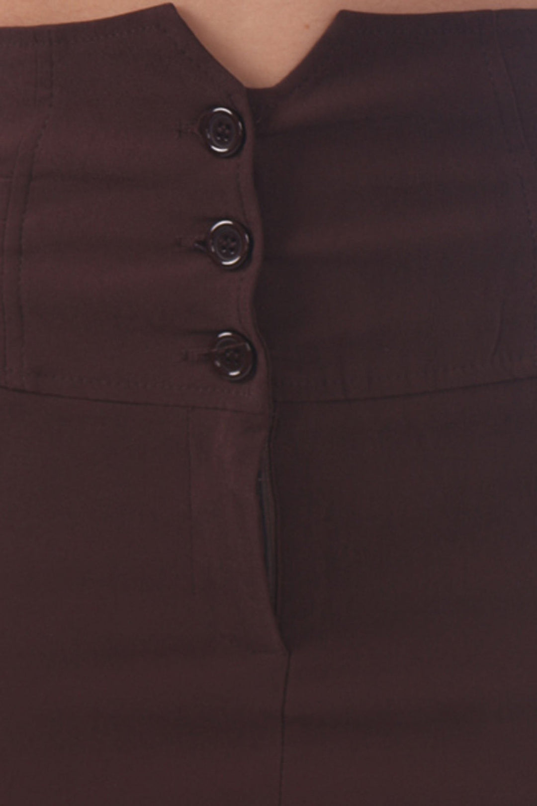 Knee Length High Waist Stretch Pencil Skirt