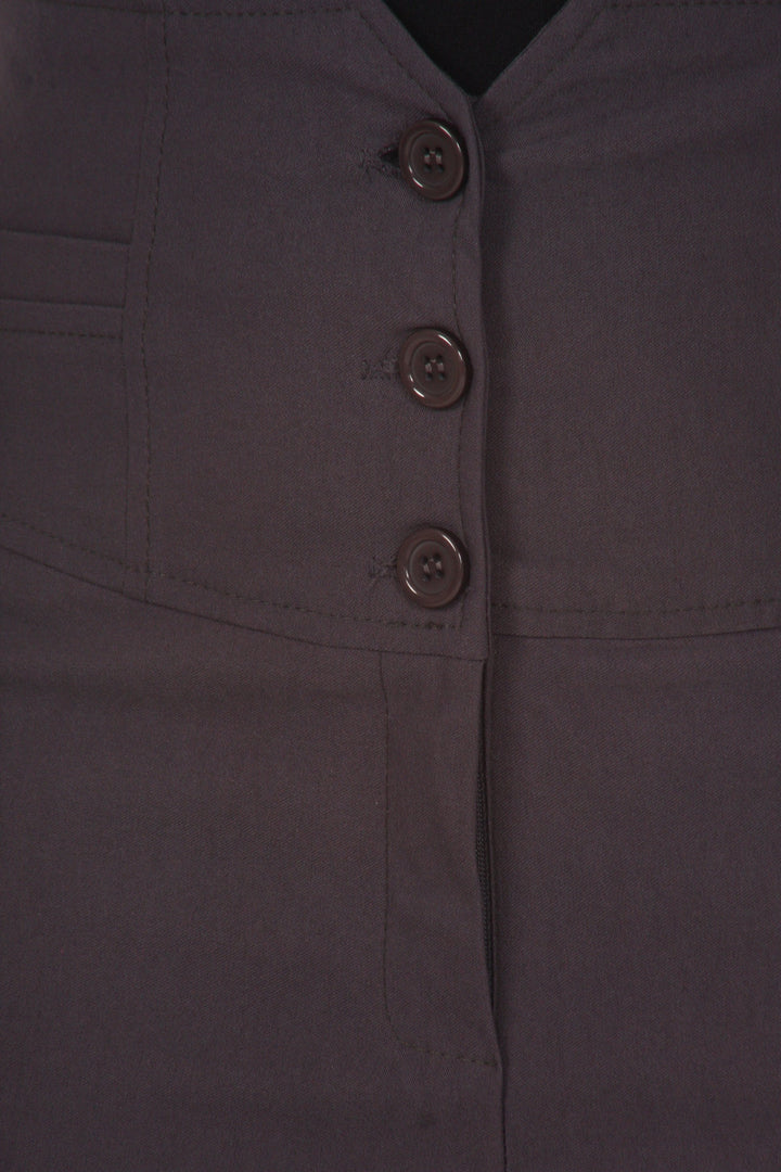 Knee Length High Waist Stretch Pencil Skirt