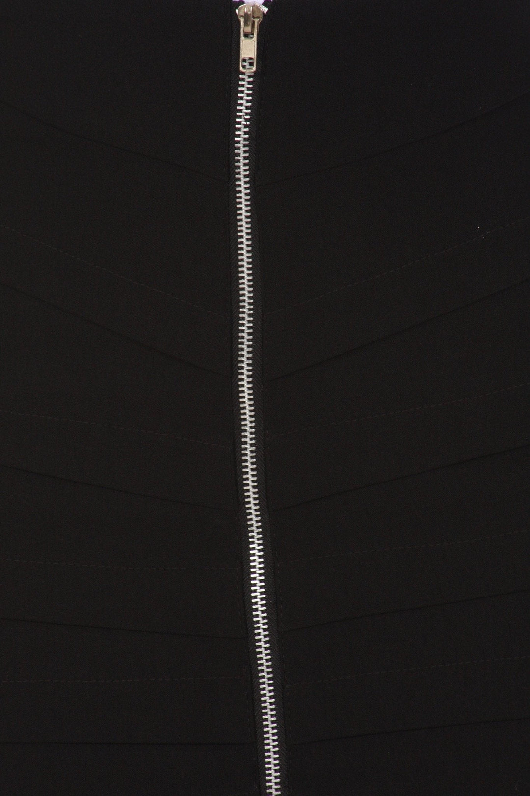 Above the Knee Zippered Tiered Sleek Stretch Pencil Skirt