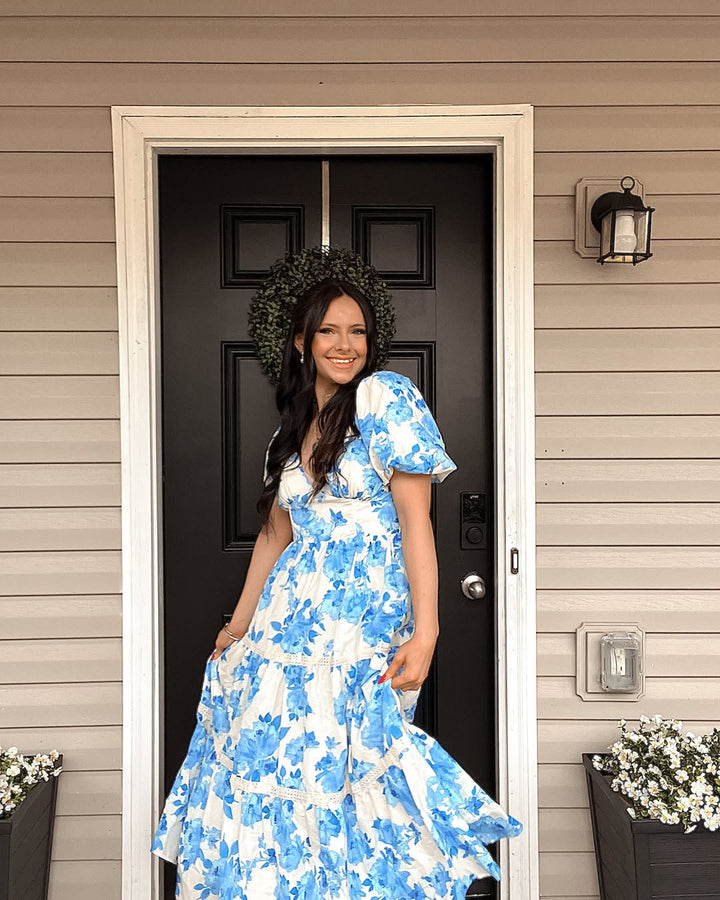 THROUGH THE FOG WOVEN MIDI DRESS