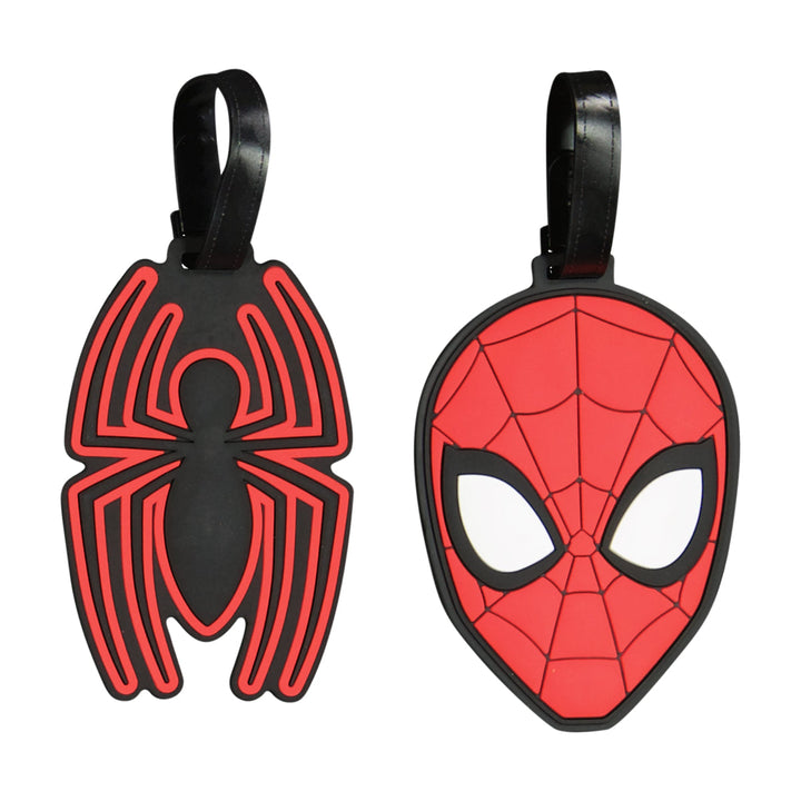 Spiderman 2-Piece Red Luggage Tag Set