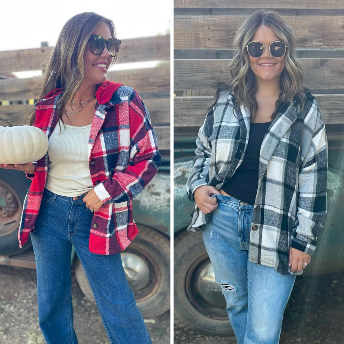 Jackson Plaid Shacket in Two Colors