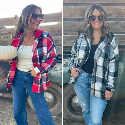 Jackson Plaid Shacket in Two Colors