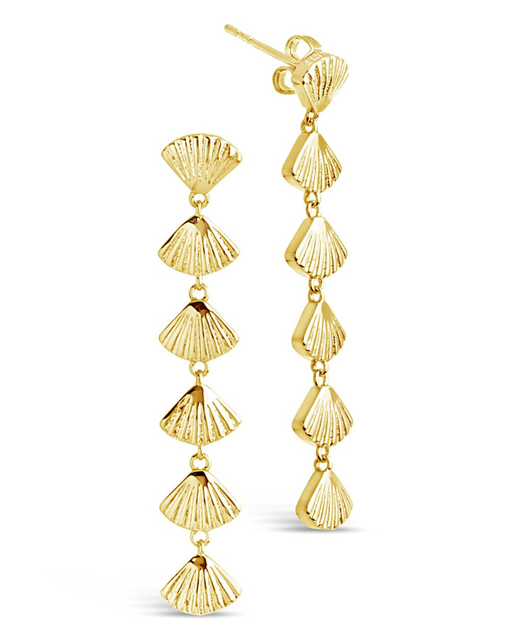 Scallop Shell Drop Earrings