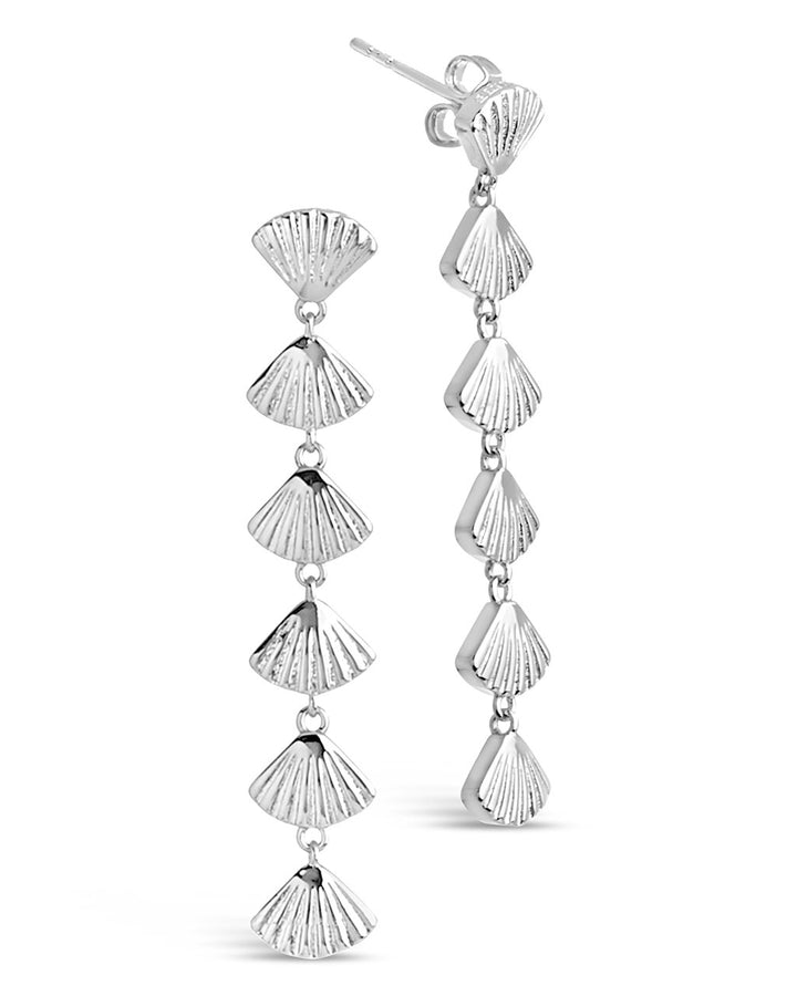 Scallop Shell Drop Earrings