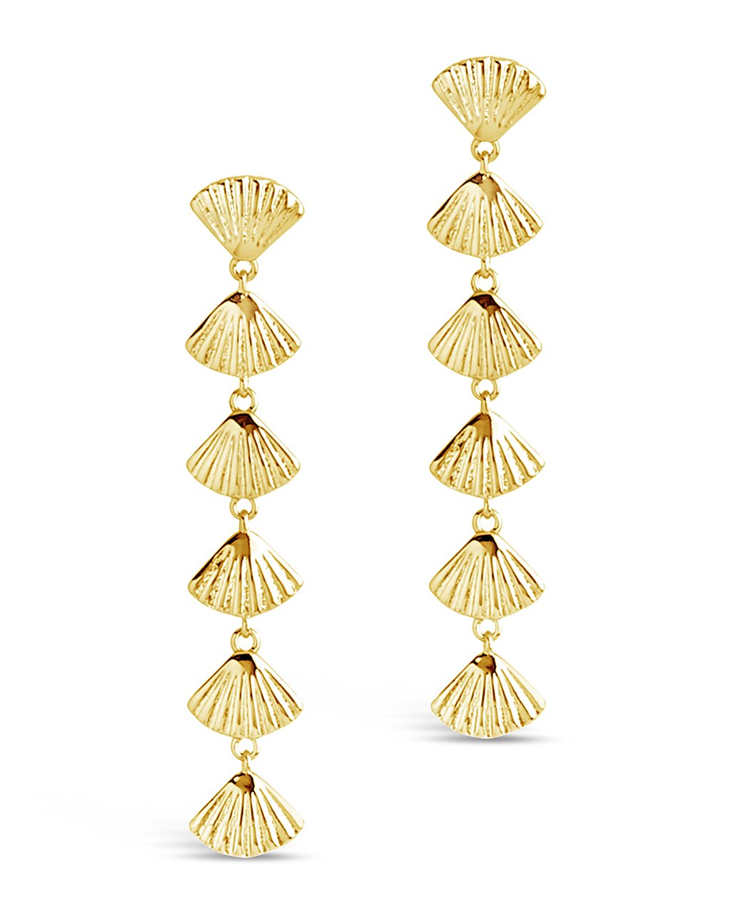 Scallop Shell Drop Earrings