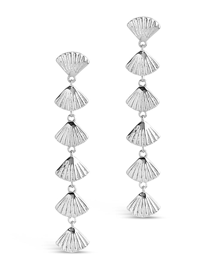 Scallop Shell Drop Earrings