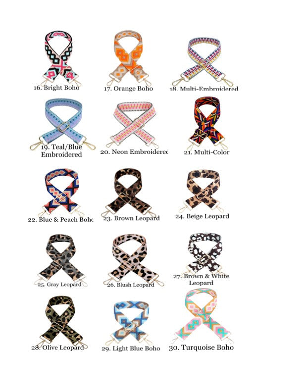 The James | Clear with Brown Trim Sling Bag - Pick Your Strap