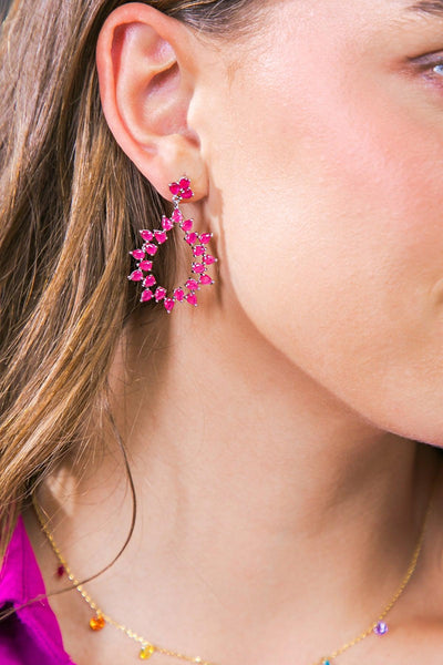 CHARLOTTE FLORAL DROP EARRINGS