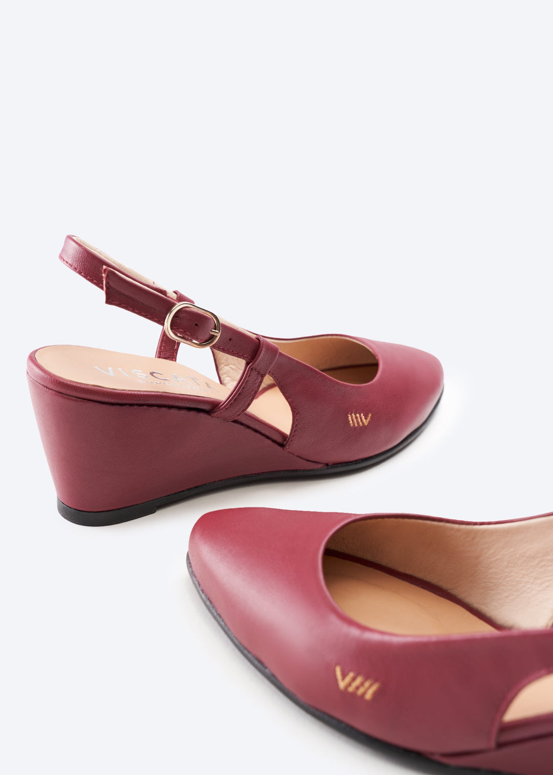 Tivoli Leather Wedges