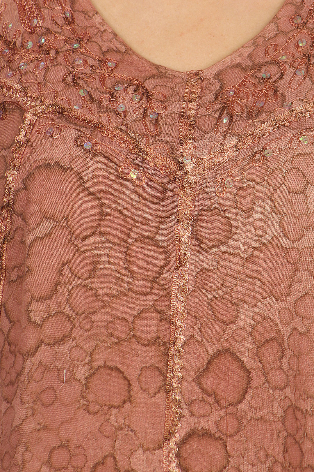 Sakkas Charolette Embroidery And Seqiun Accents Blouse