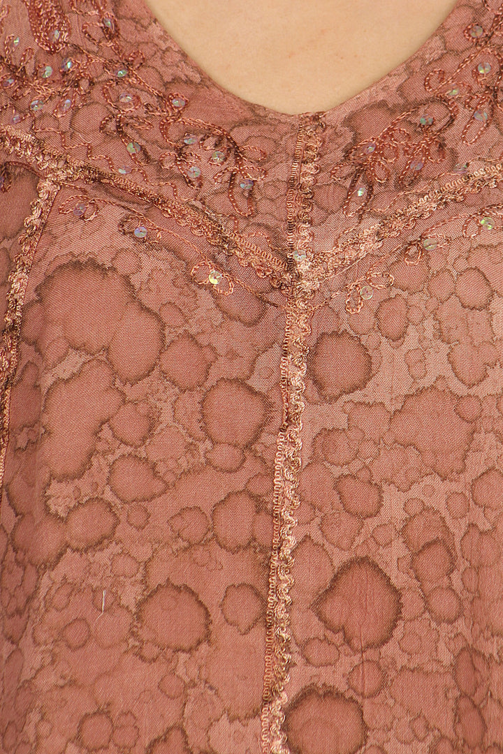 Sakkas Charolette Embroidery And Seqiun Accents Blouse