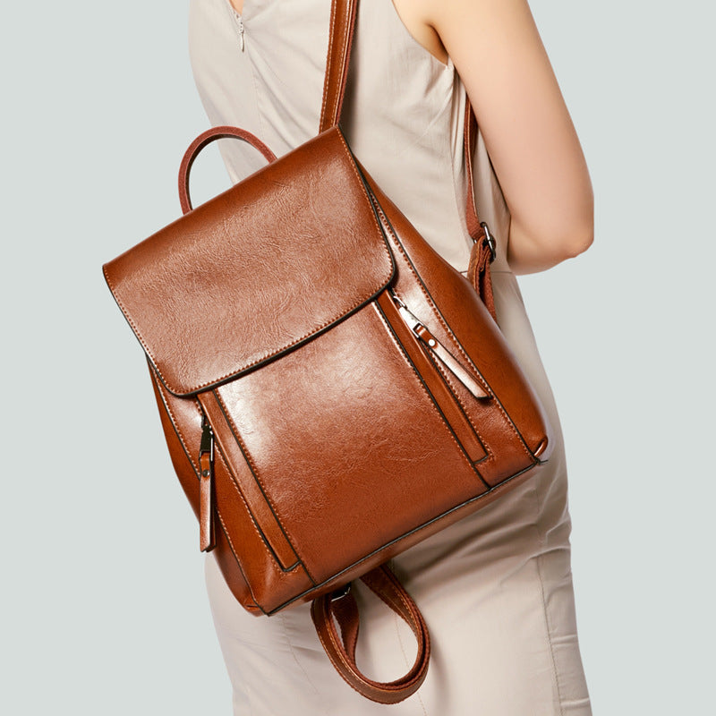 Flash Sale Top Grain Leather Backpack For Women Leather Designer Backpack Stylish Backpack Shoulder Bags