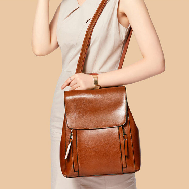 Flash Sale Top Grain Leather Backpack For Women Leather Designer Backpack Stylish Backpack Shoulder Bags