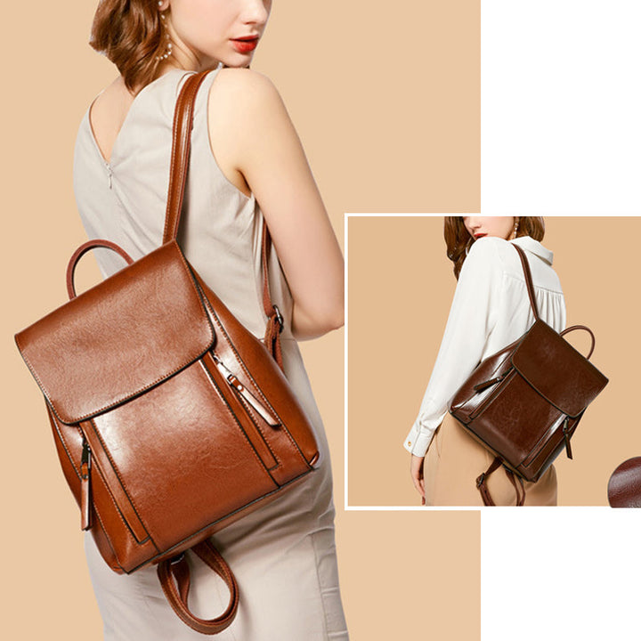 Flash Sale Top Grain Leather Backpack For Women Leather Designer Backpack Stylish Backpack Shoulder Bags