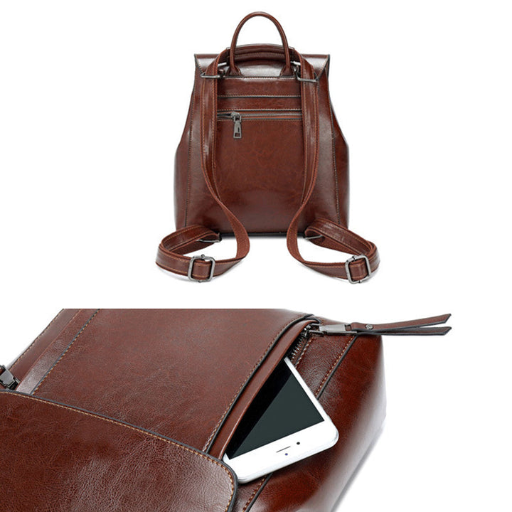 Flash Sale Top Grain Leather Backpack For Women Leather Designer Backpack Stylish Backpack Shoulder Bags