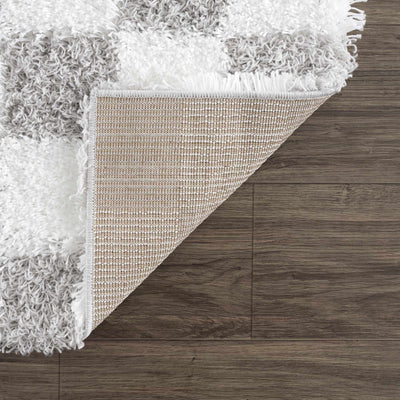 Atira Gray Checkered Area Rug