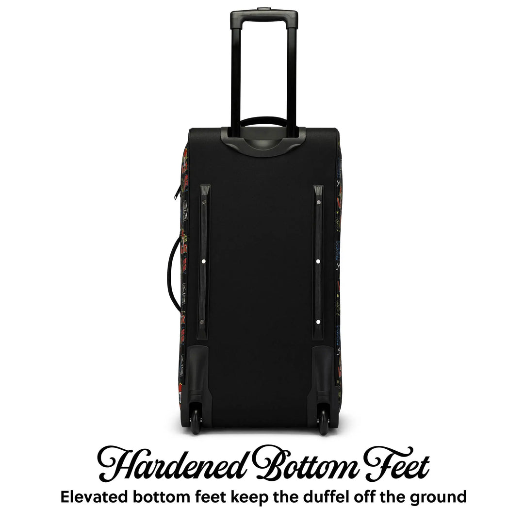 Jax Black 28" Checked Rolling Duffel