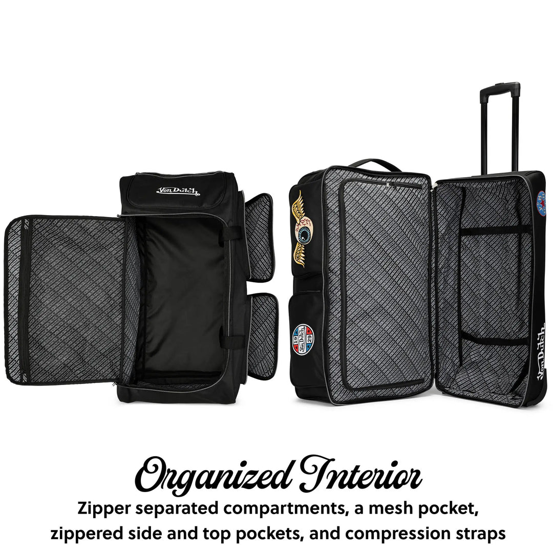 Signature Patch 28" Checked Rolling Duffel