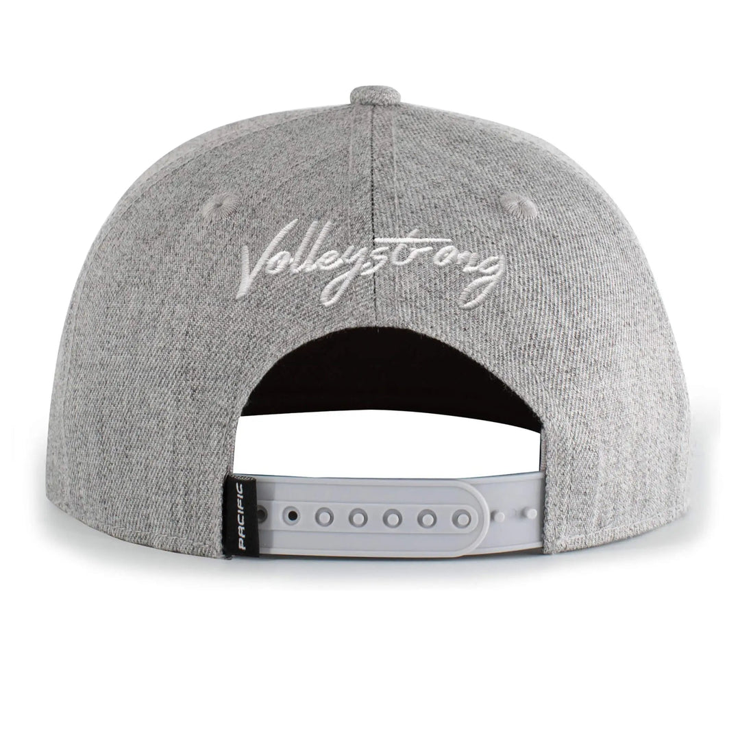 Volleystrong Classic Snapback Hat Light Heather/Black