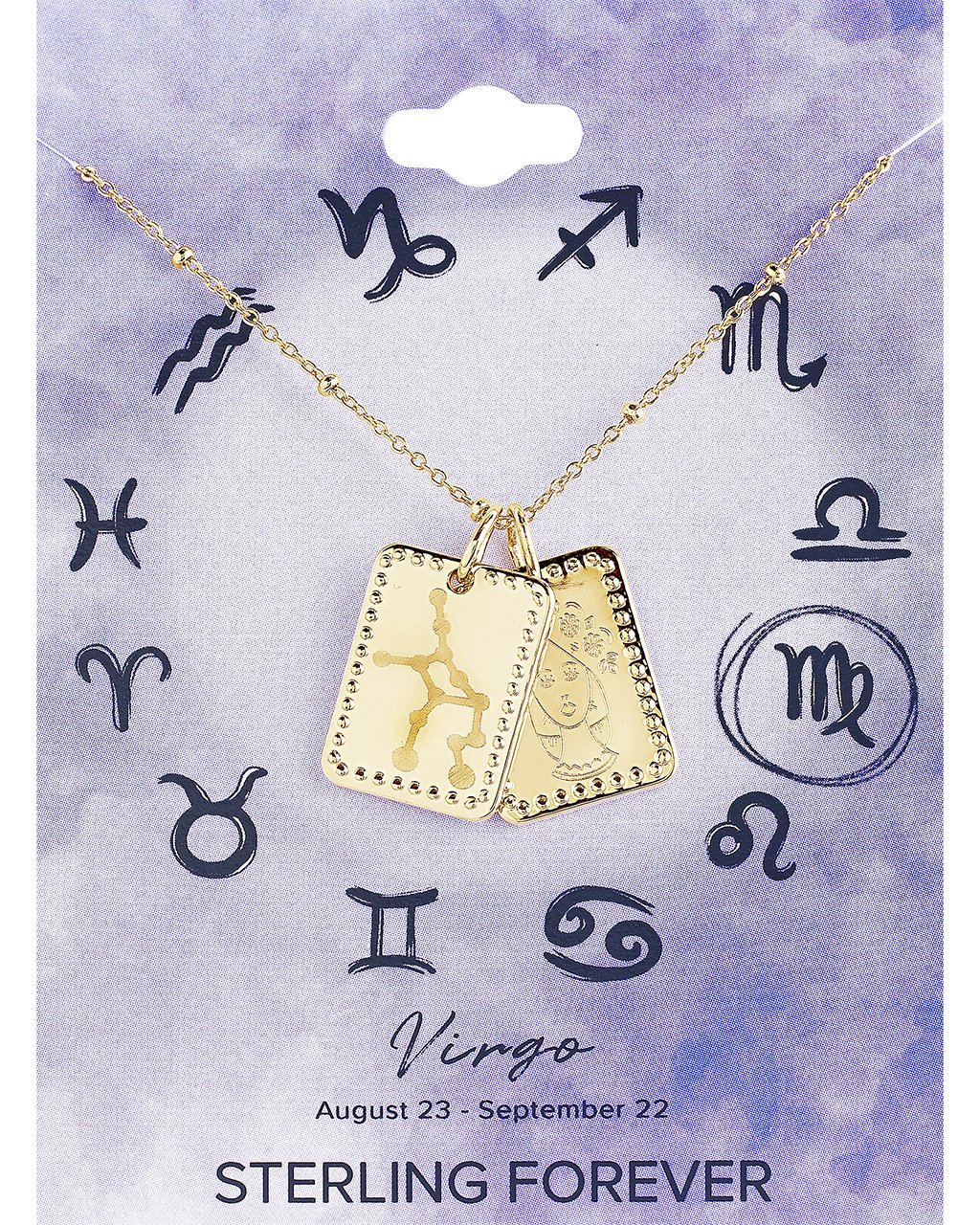 Zodiac Tag Necklace