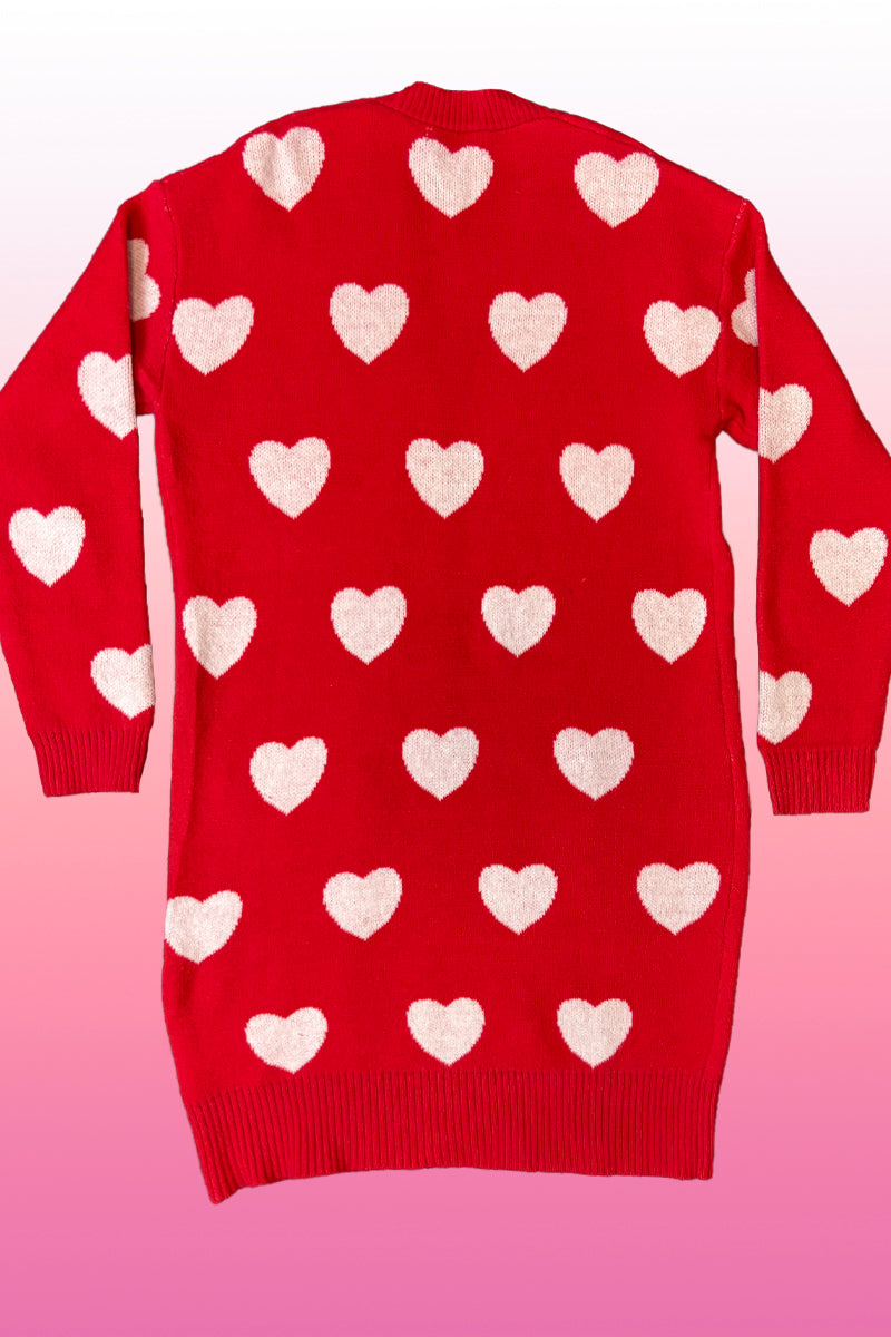 All over heart Cardigan
