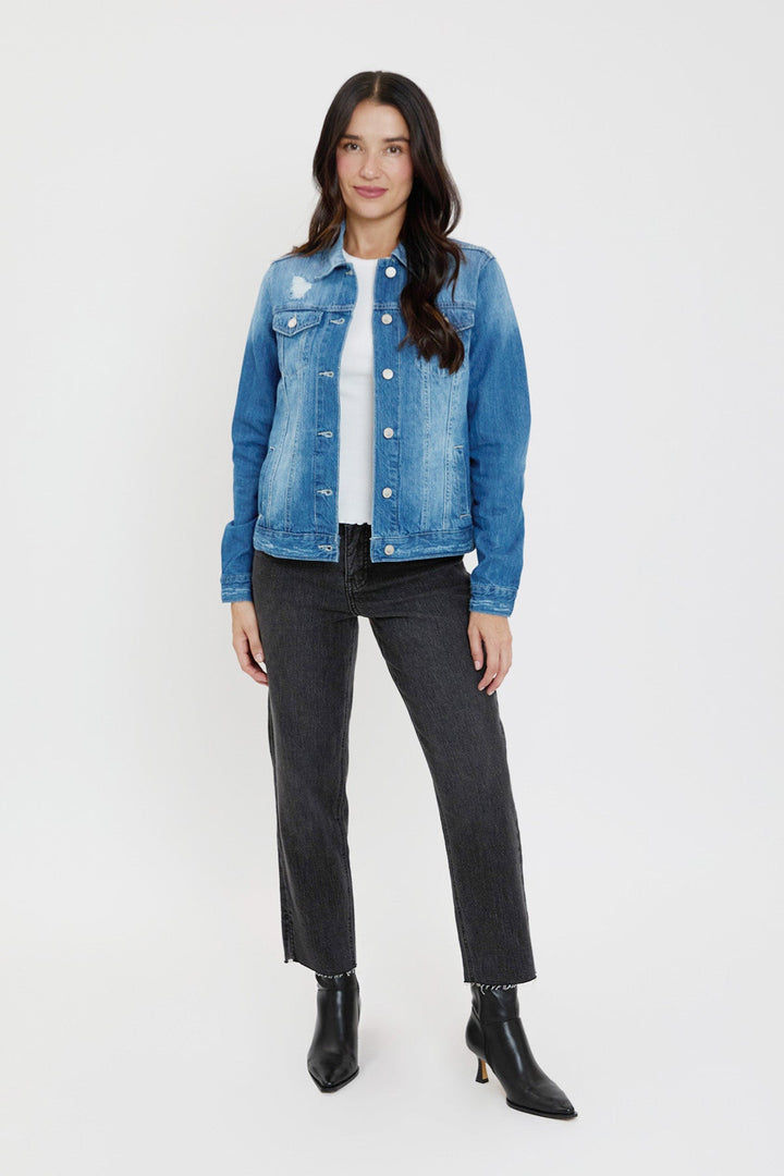 Women's Distressed Denim Jacket