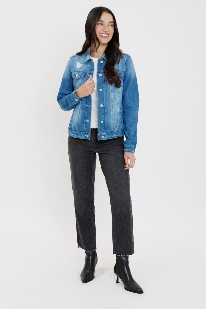 Women's Distressed Denim Jacket