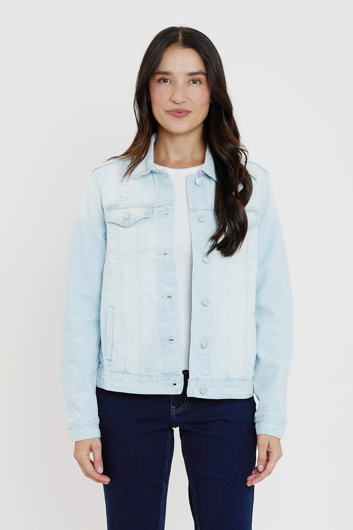 Women's Distressed Denim Jacket