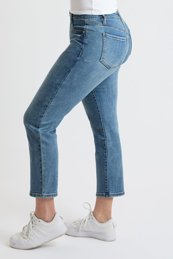 Women's Premium Stretch Cropped Slim Straight Jeans