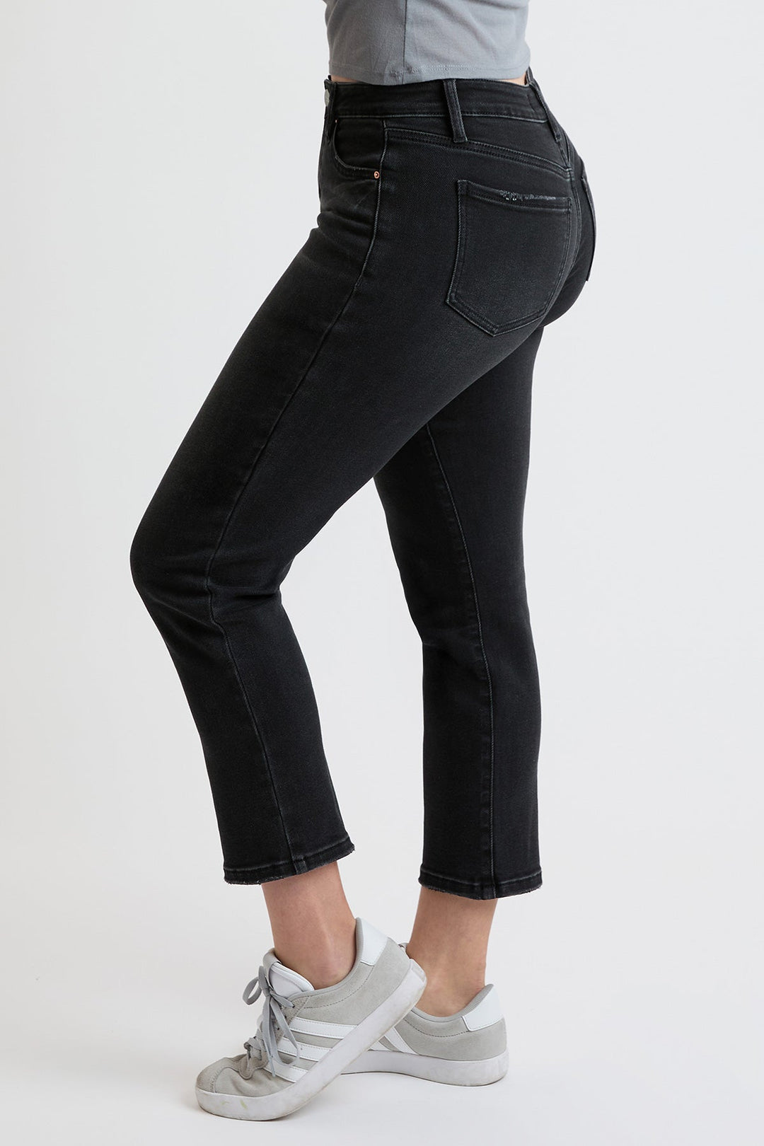Women's Premium Stretch Cropped Slim Straight Jeans