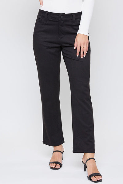 Women's Sueded Twill Comfort Stretch Straight Leg Pant