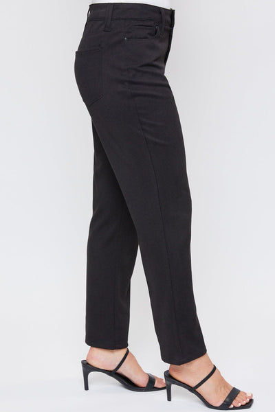 Women's Sueded Twill Comfort Stretch Straight Leg Pant