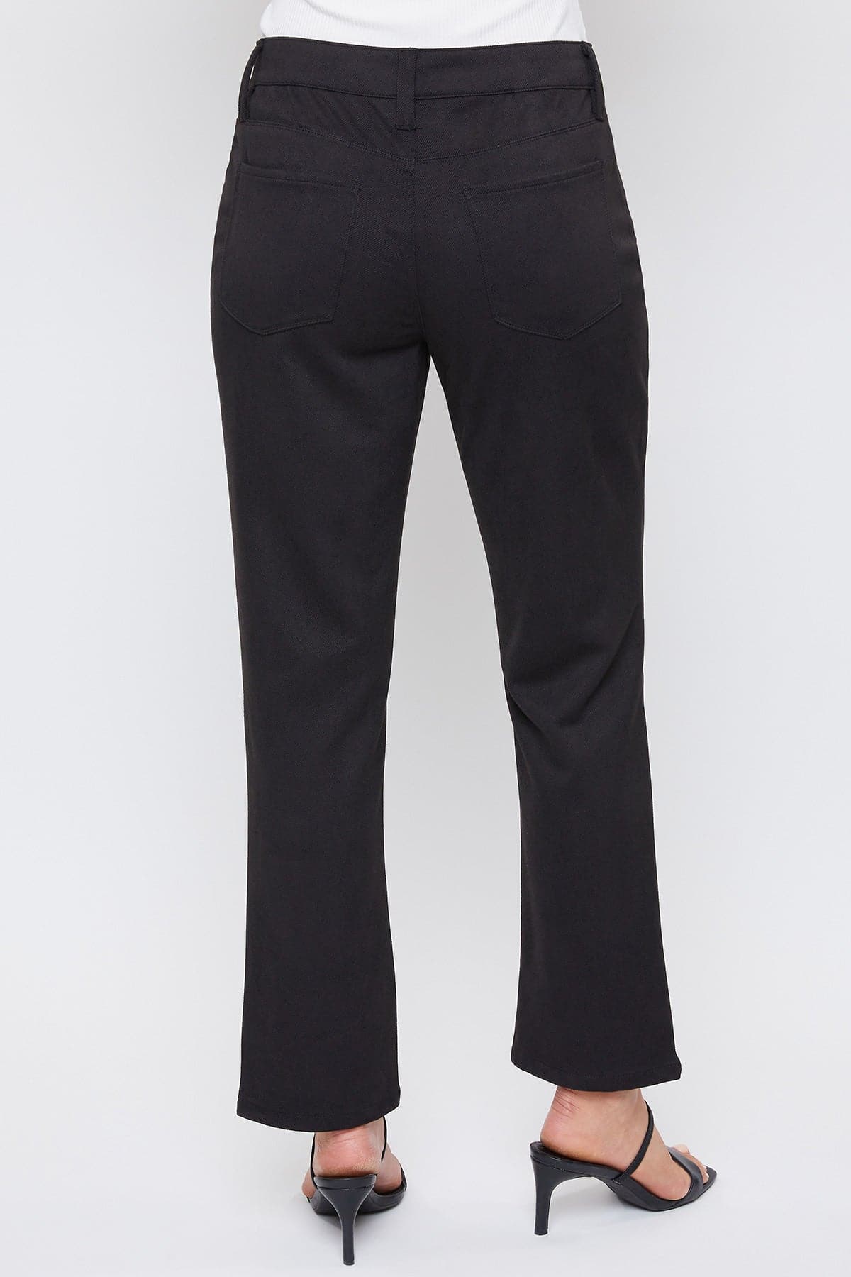 Women's Sueded Twill Comfort Stretch Straight Leg Pant