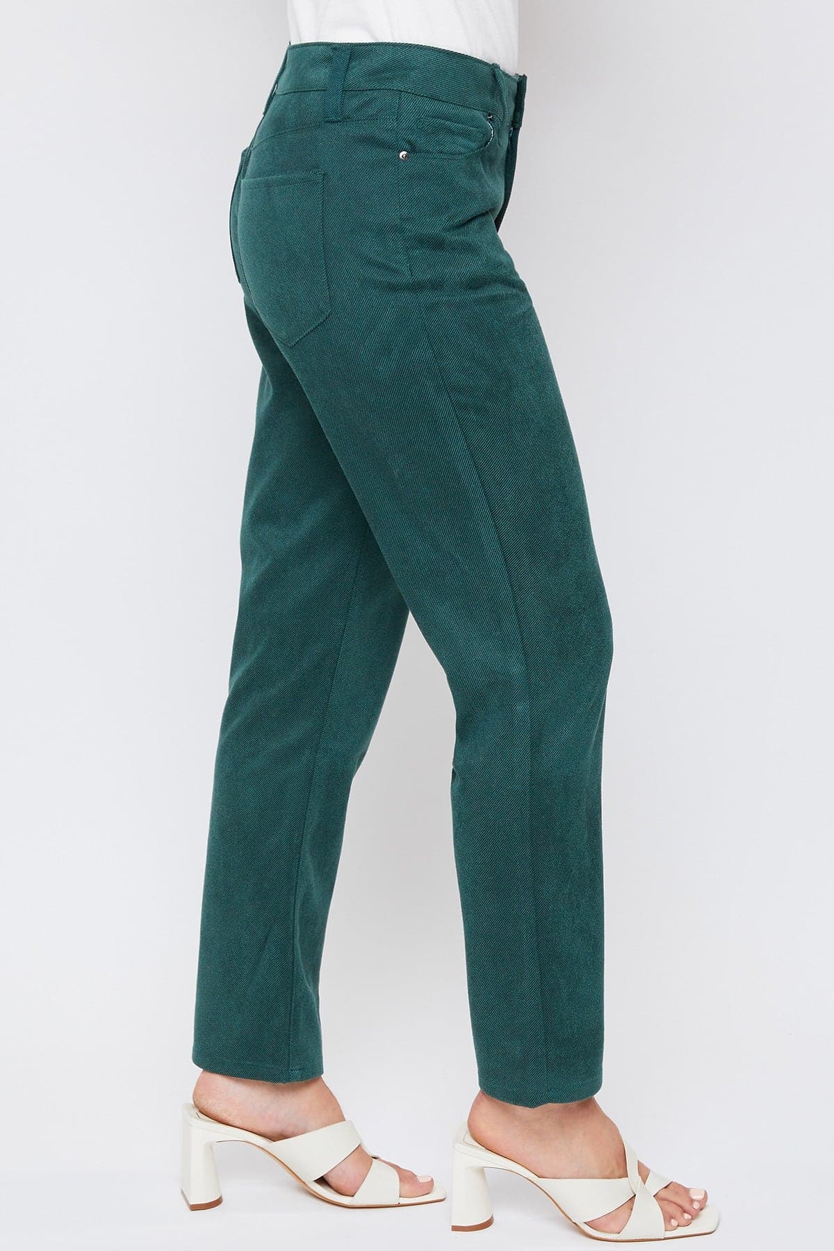 Women's Sueded Twill Comfort Stretch Straight Leg Pant