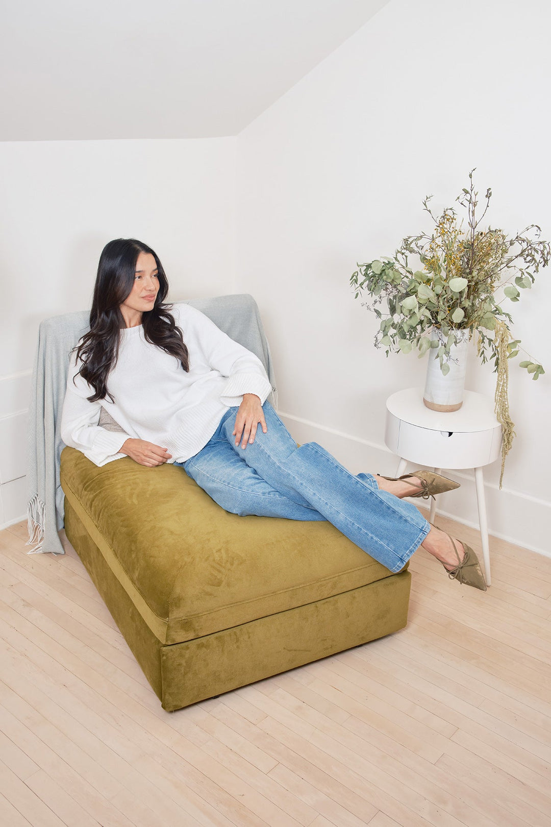 Women's Front Seam Wide Leg Jeans