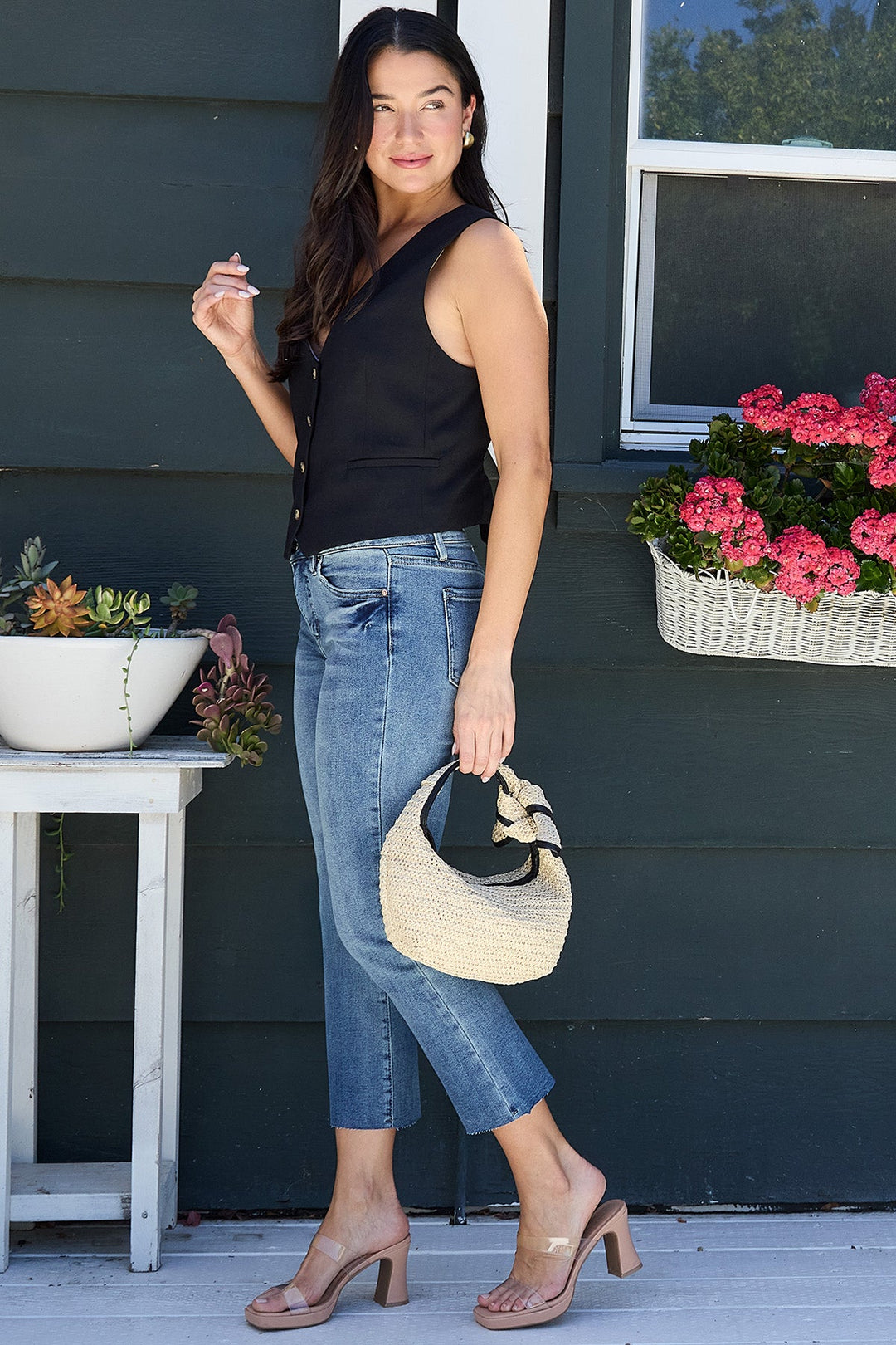 Women's Premium Stretch Cropped Kick Flare