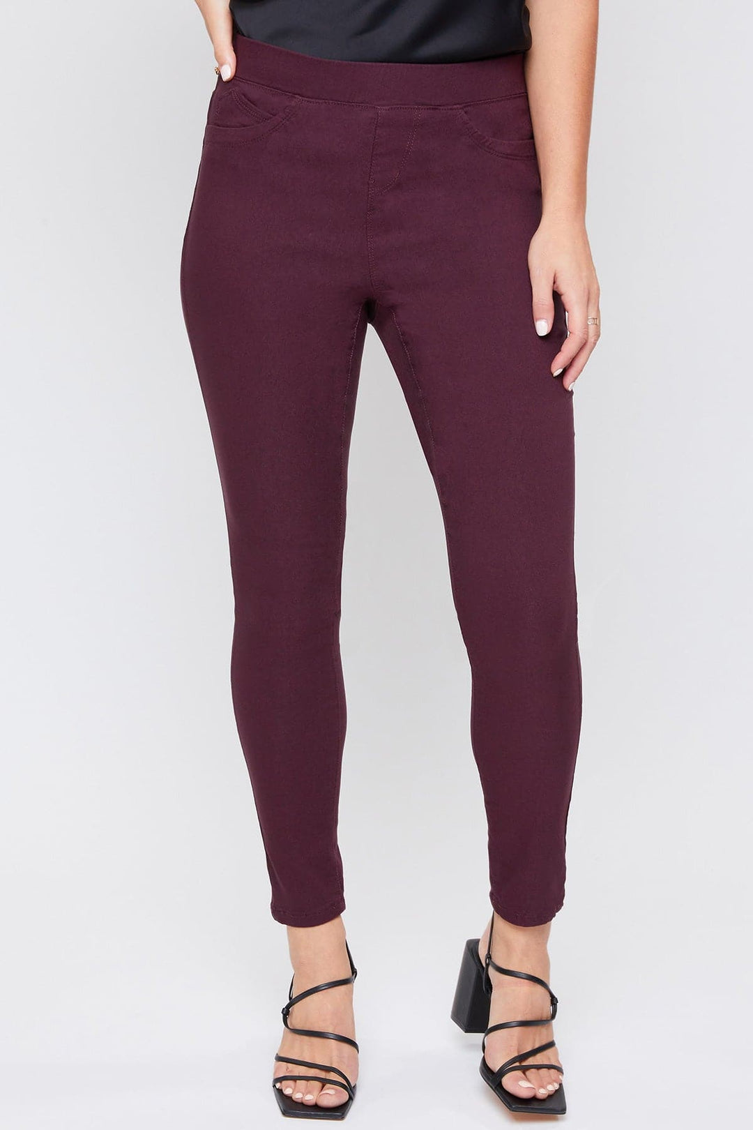 Women's Hyperstretch Mid Rise Jegging, Plum