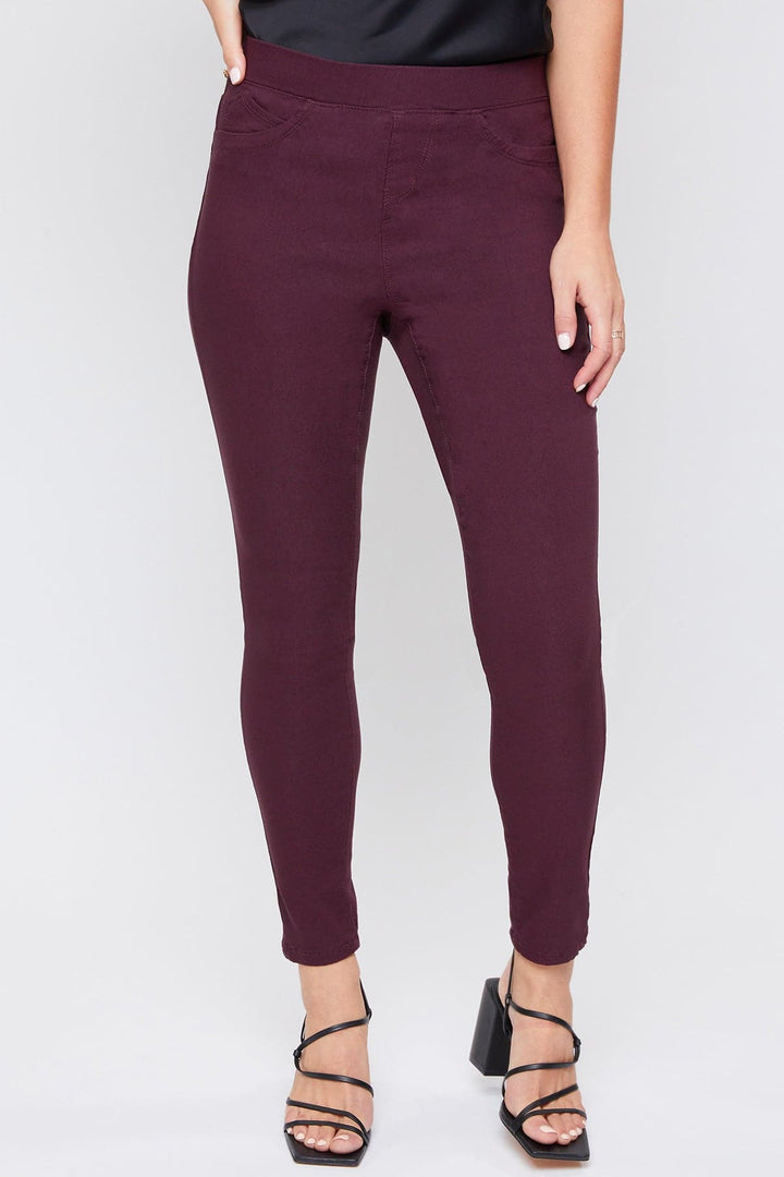 Women's Hyperstretch Mid Rise Jegging, Plum