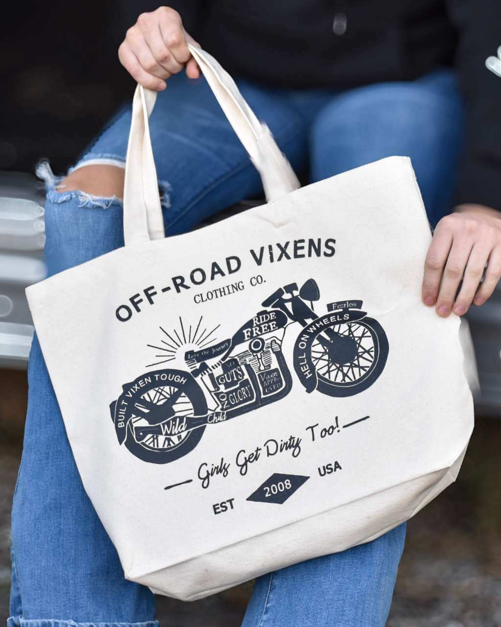 Cafe Racer Tote Bag