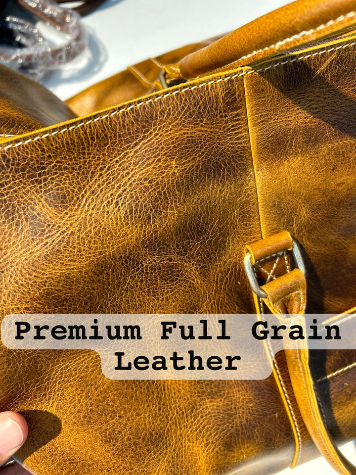 Roosevelt Full Grain Buffalo Leather Duffle