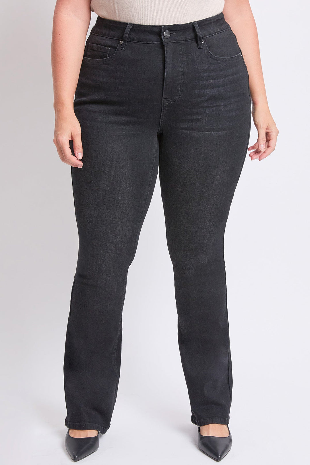 Women's Plus High Rise Slim Bootcut Jeans