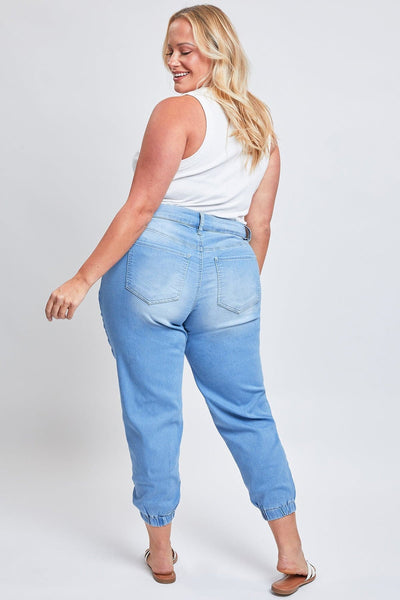 Women's Plus Size Joggers with Elastic Hem