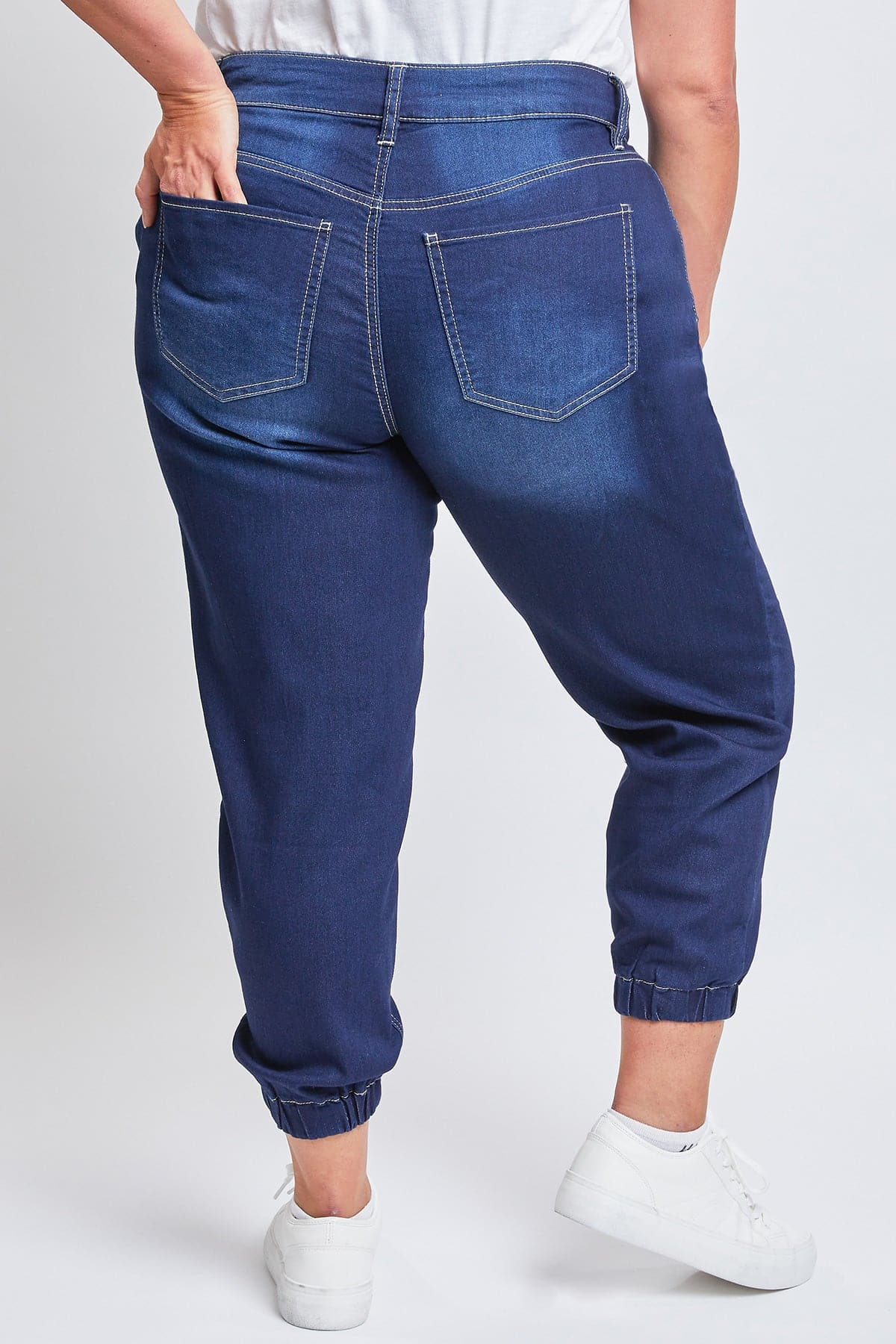 Women's Plus Size Joggers with Elastic Hem