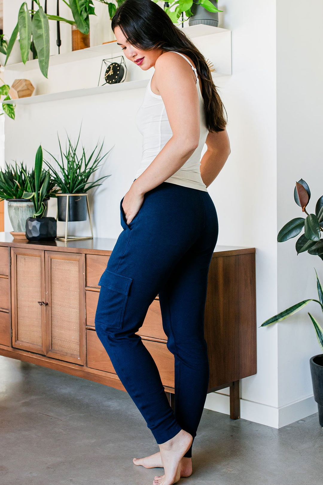 Fay Bamboo &amp; Organic Cotton Sweatshirt Cargo Joggers